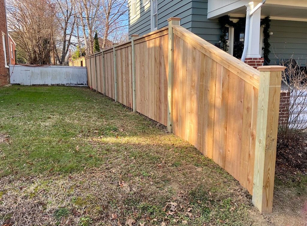 Cedar Face & Cap Transition from 6ft. to 4 ft.