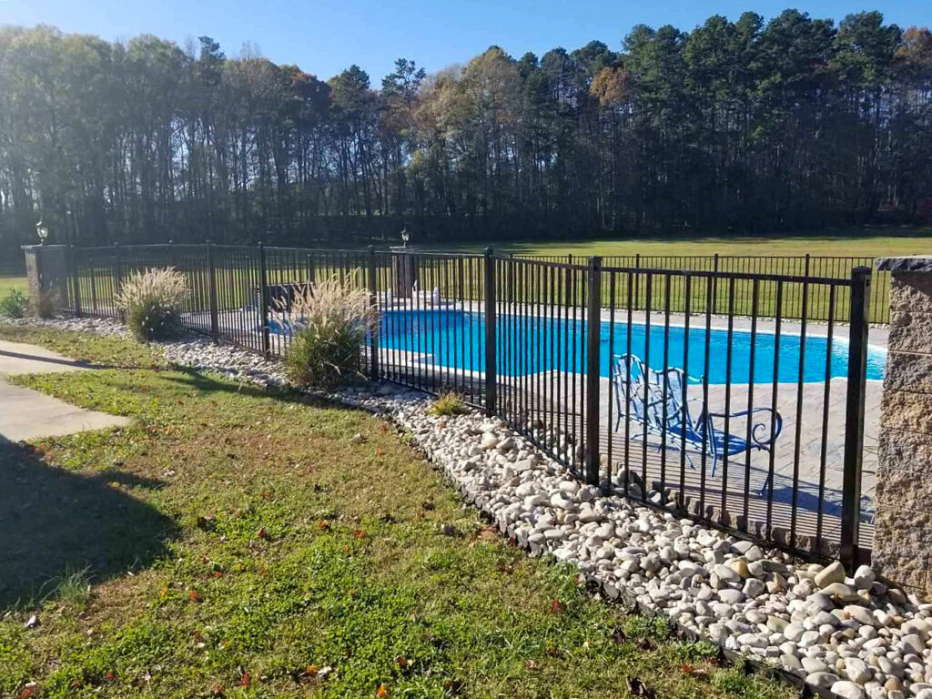 pool side fence