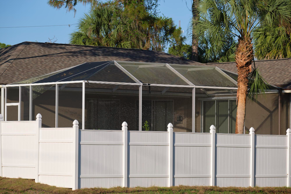 residential aluminum fence