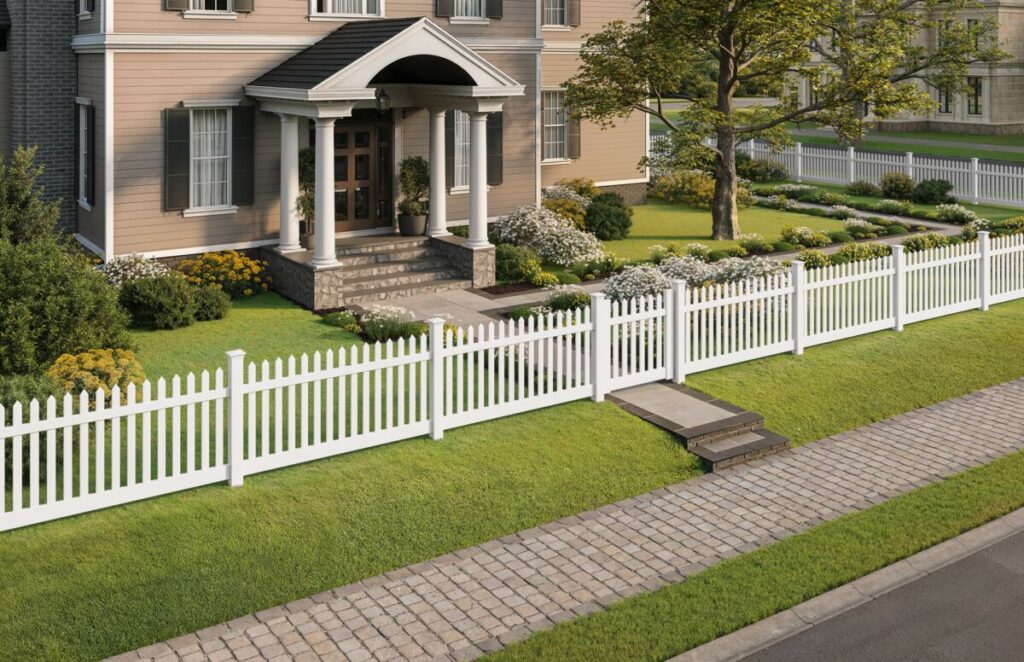 Vinyl Picket Fence for Virginia